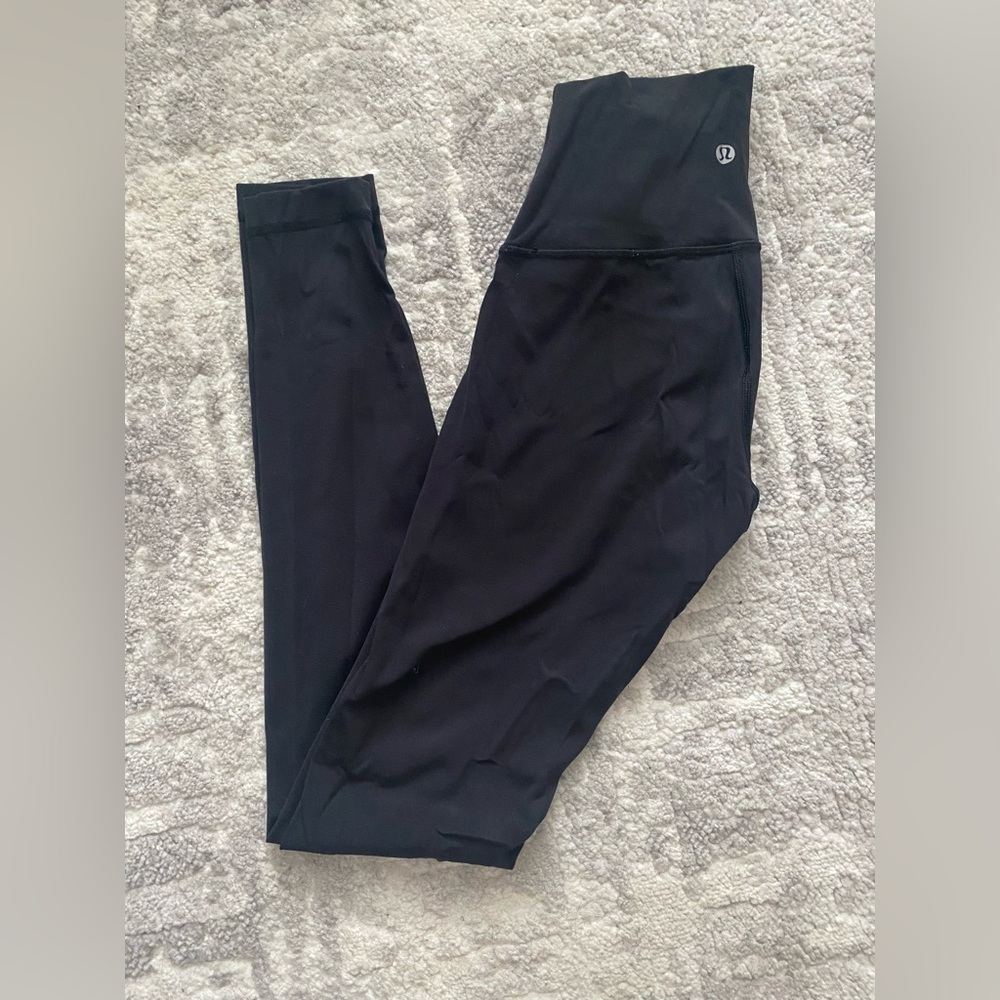 lululemon athletica Black High-Rise Leggings with Logo